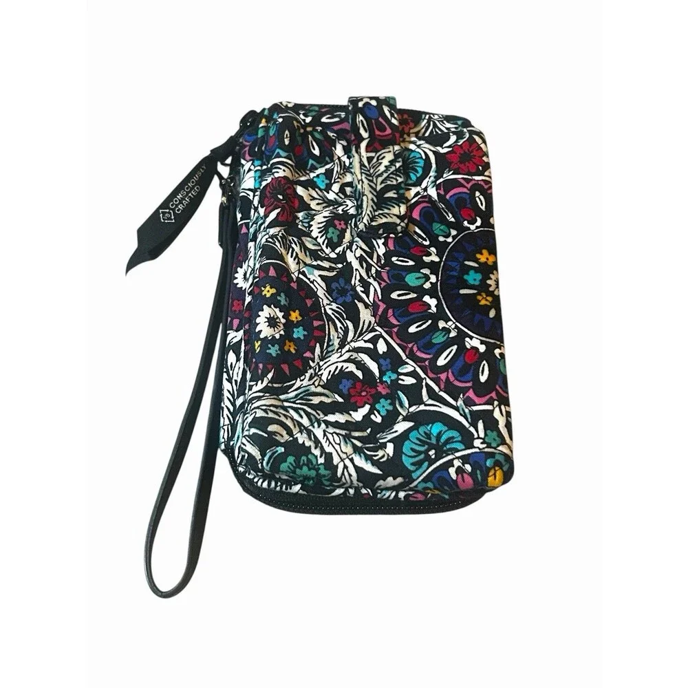 Vera Bradley RFID Smartphone Wristlet Stained Glass Medallion Print - Picture 1 of 8